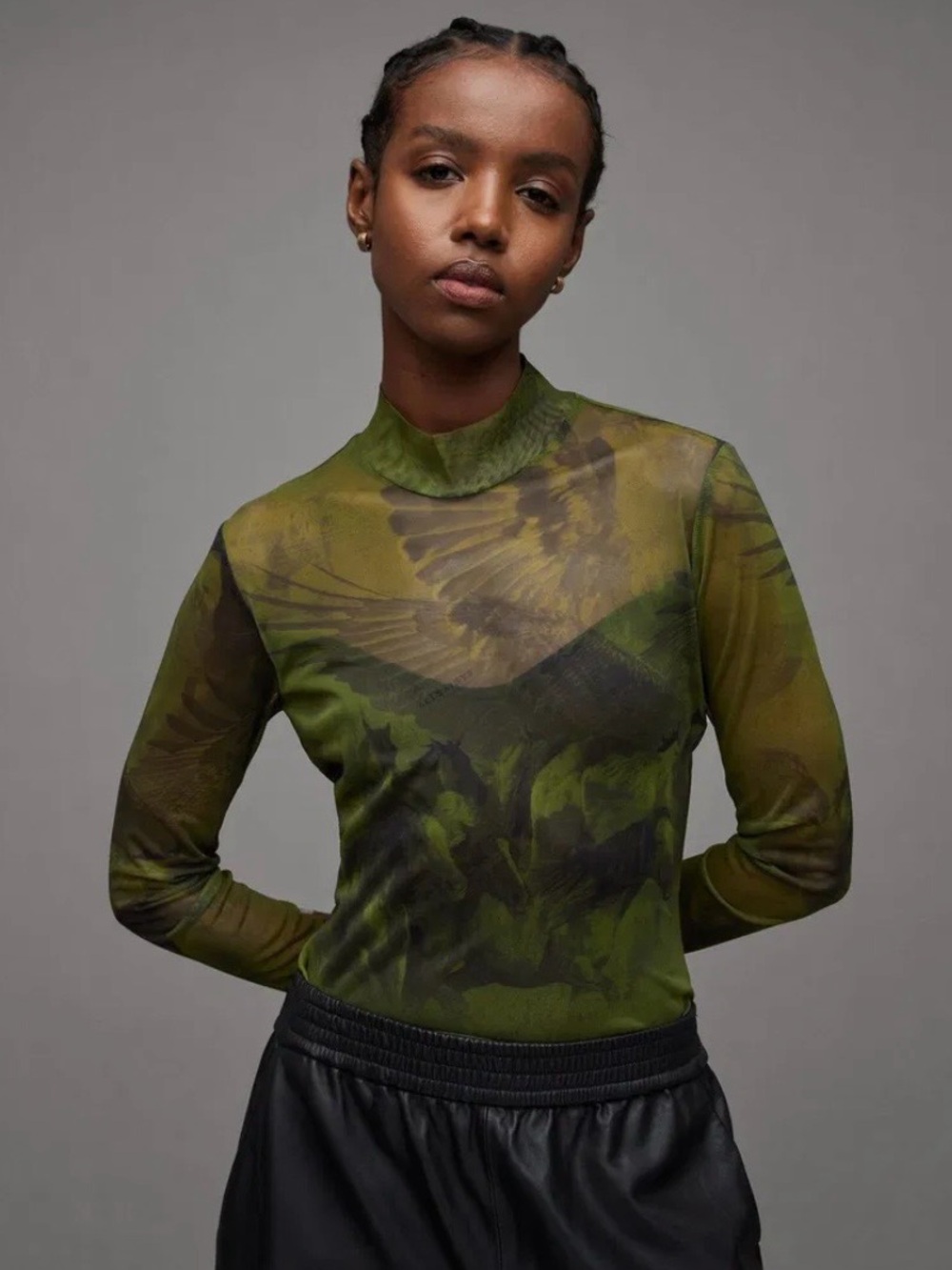 ALLSAINTS
Elia Funnel Neck Colca Mesh
Bodysuit